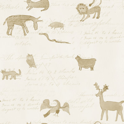 Critter Parade 33' L x 20.5" W  Wallpaper Roll