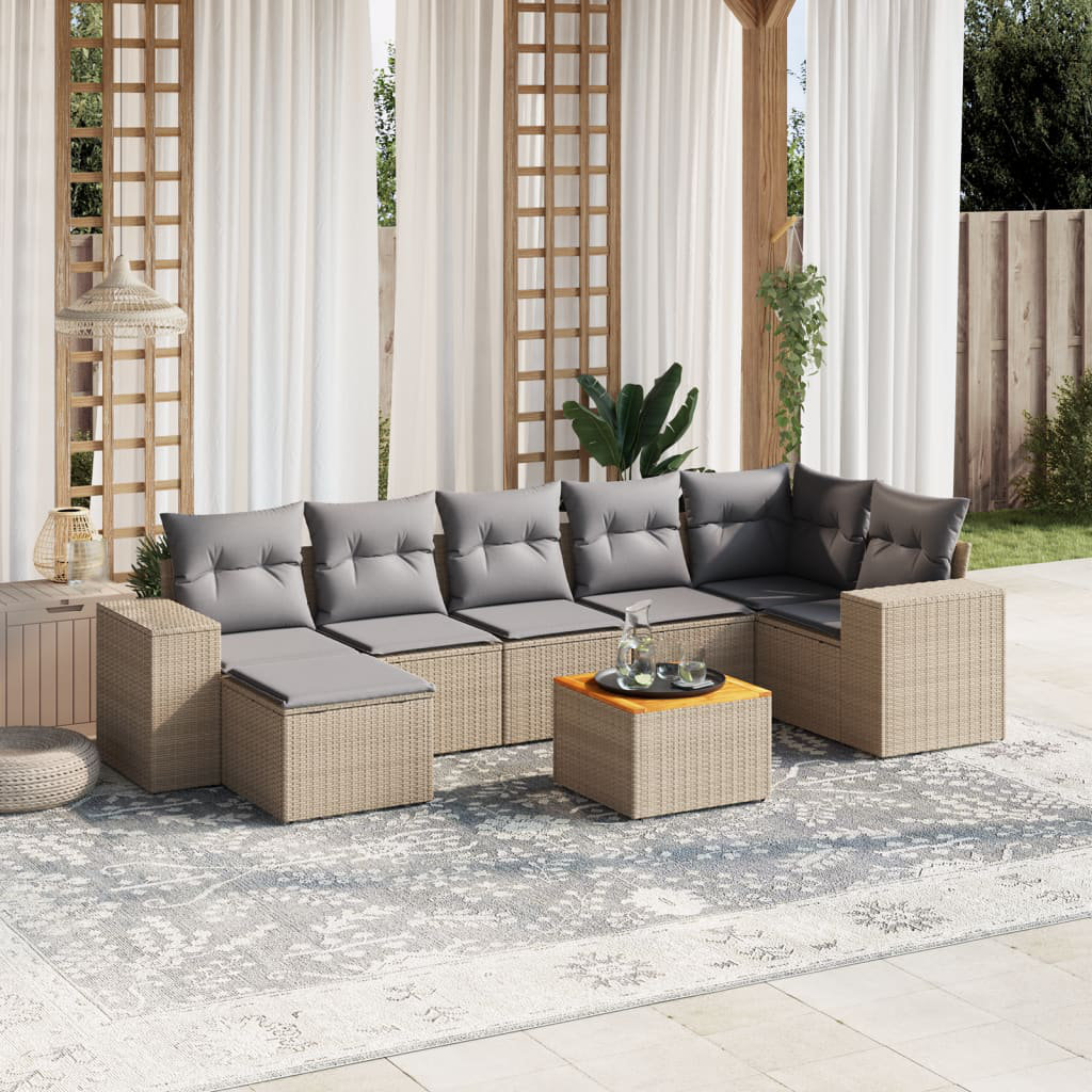 Gartensofa mit Kissen