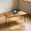 Table basse en bois d'acacia Live Edge