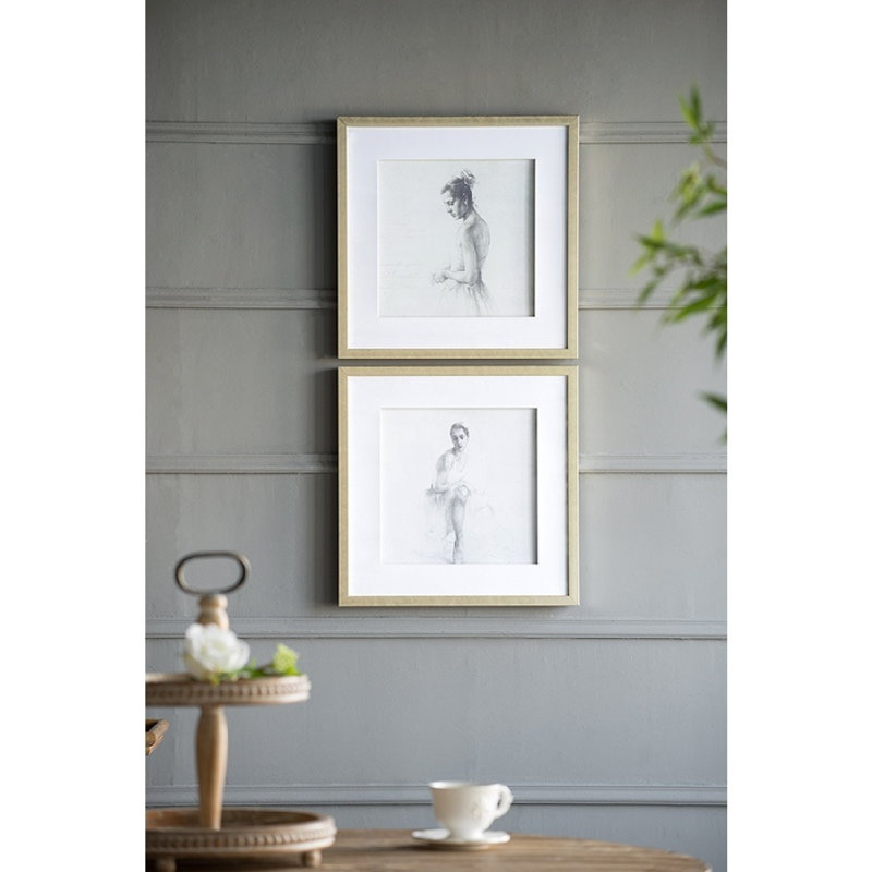 " Ballet Dancer " 2 - Pieces