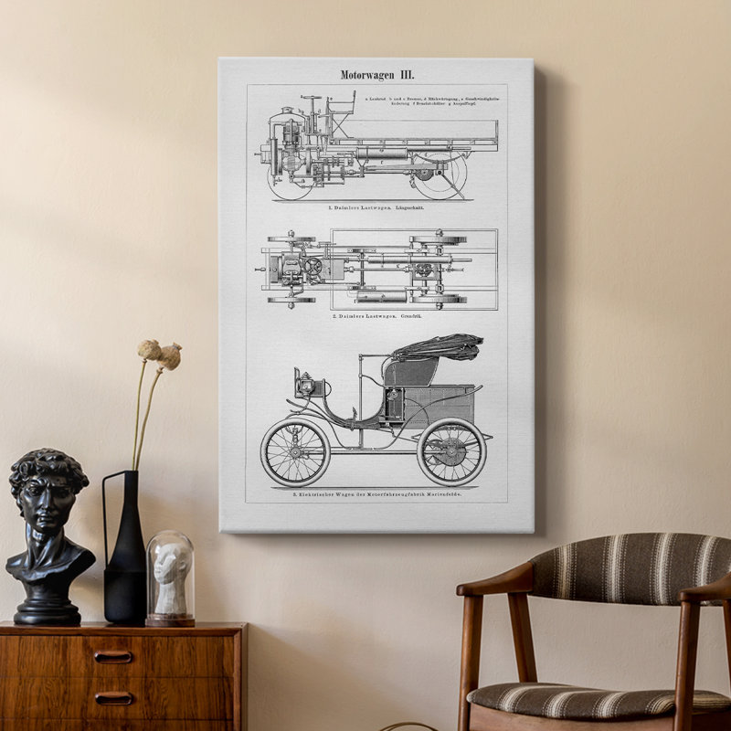 Motorcar industriel - galerie Cavas sur mesure, H 27 po x l 18 po