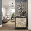 Décoration murale avec feuille métallique argentée et tige-922218631