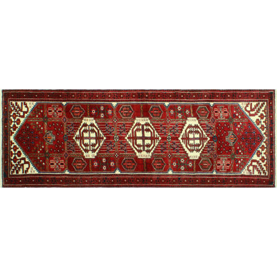 Athenea One-of-a-Kind 3'5" X 9'3" 1980s Runner Wool Area Rug