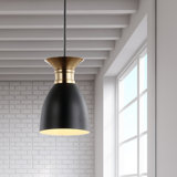 Bullington 1 - Light Black/Brass Gold Pendant