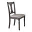 Chaises de salle à manger à dossier ouvert, ensemble de 2