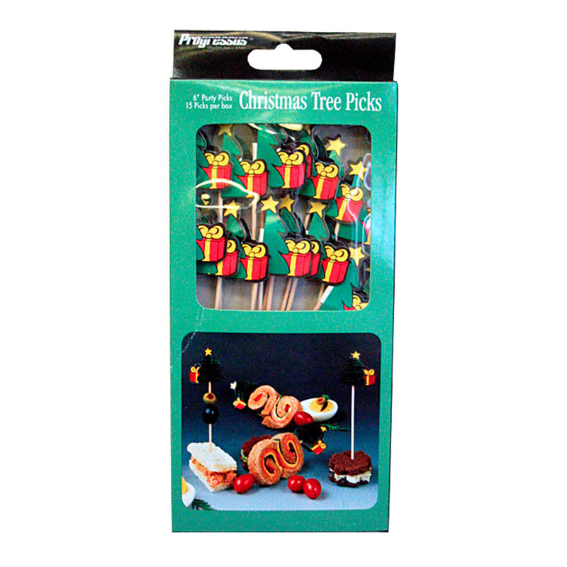 Wood Christmas Picks