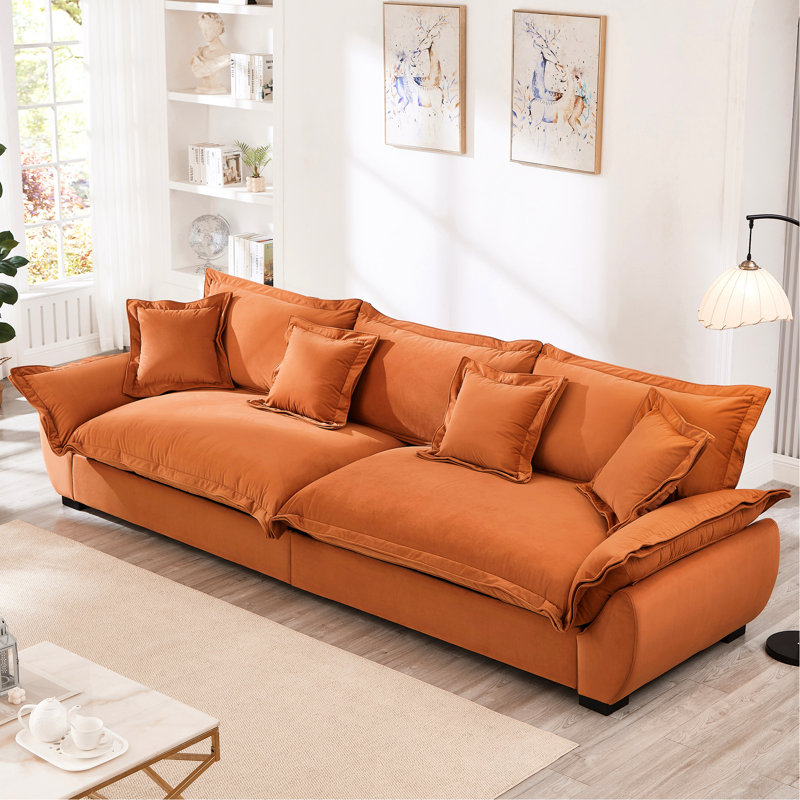 Orange moderne avec rangement, accoudoirs coussinés et siège moelleux pour la voile de bureau, Orange