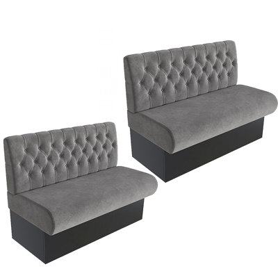 Banc rembourré en velours