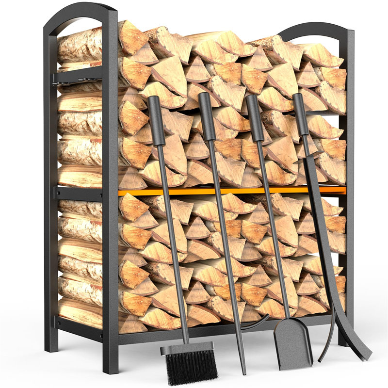 Anakarina 43cm W Metal Log Rack