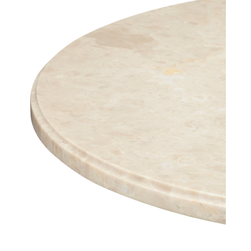 Tassel Marble End Table, 22.5" H x 19.5" W x 19.5" D