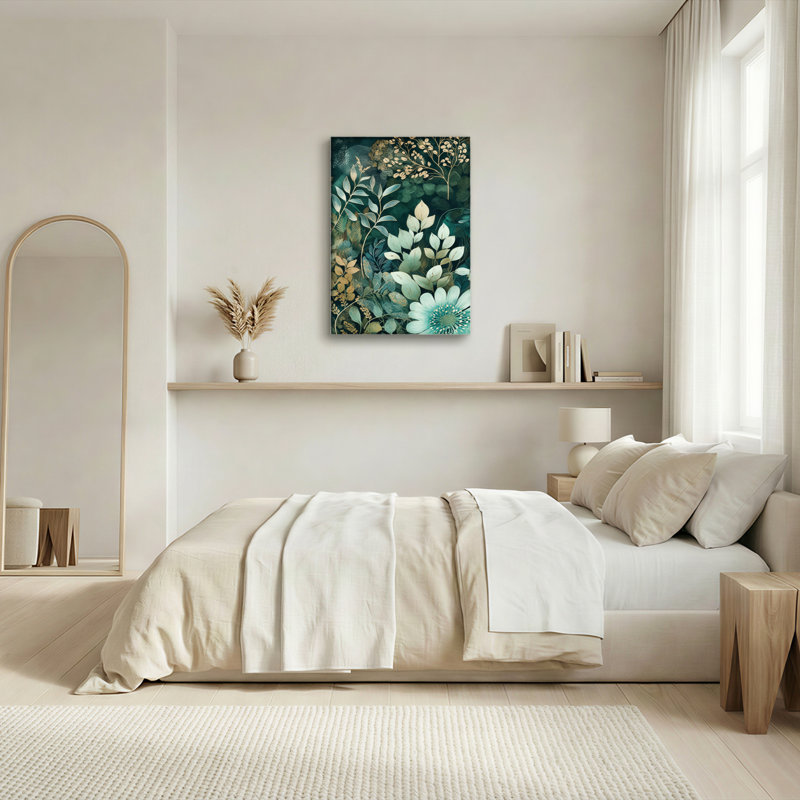 «Botanical Floral», ensemble de 1 reproduction d'art sur toile tendue sur toile, H 36 po x l 24 po