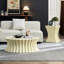 Ensemble de 2 tables basses en fibre de verre robuste pour salon-556978830