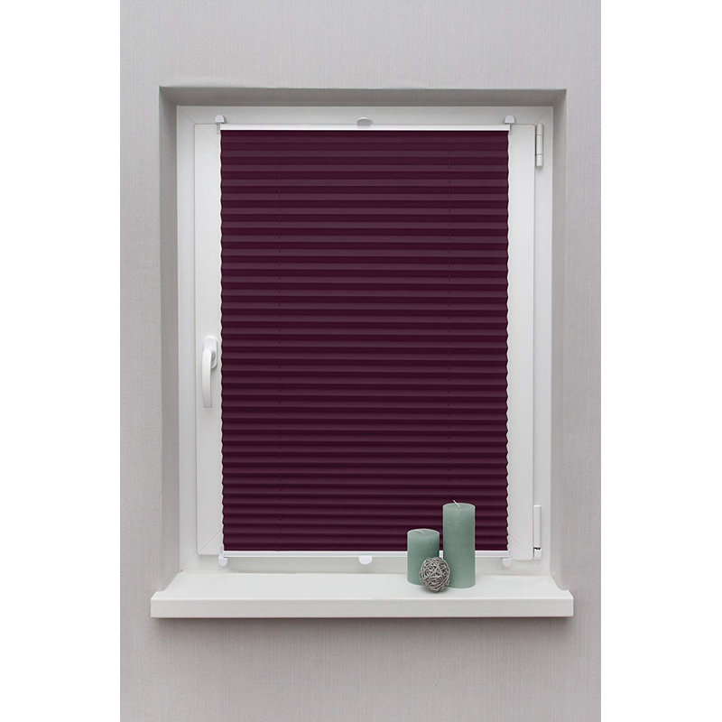Room Darkening Pleated Shade, Cream, 130 cm L x 40 cm W