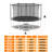 Creationstry 14.1 x 14.1 Round Backyard Trampoline