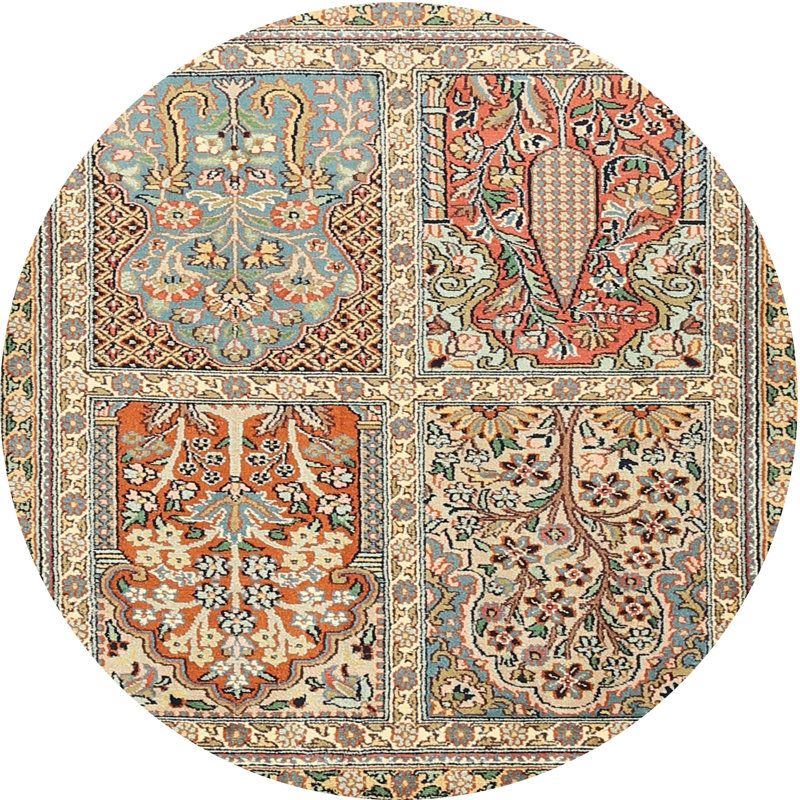 Cianan Oriental Indoor Rug, Round 8'