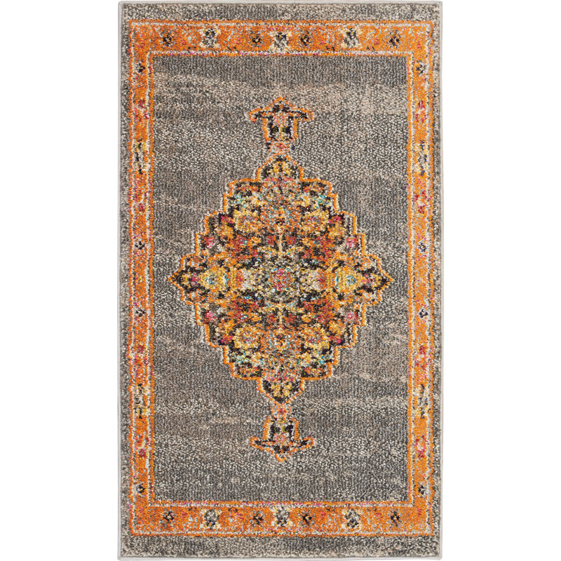 Tapis traditionnel bohème Veronique, Rectangle 2 pi 2 po x 3 pi 9 po