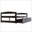 Lit plateforme simple avec deux tiroirs-115693398