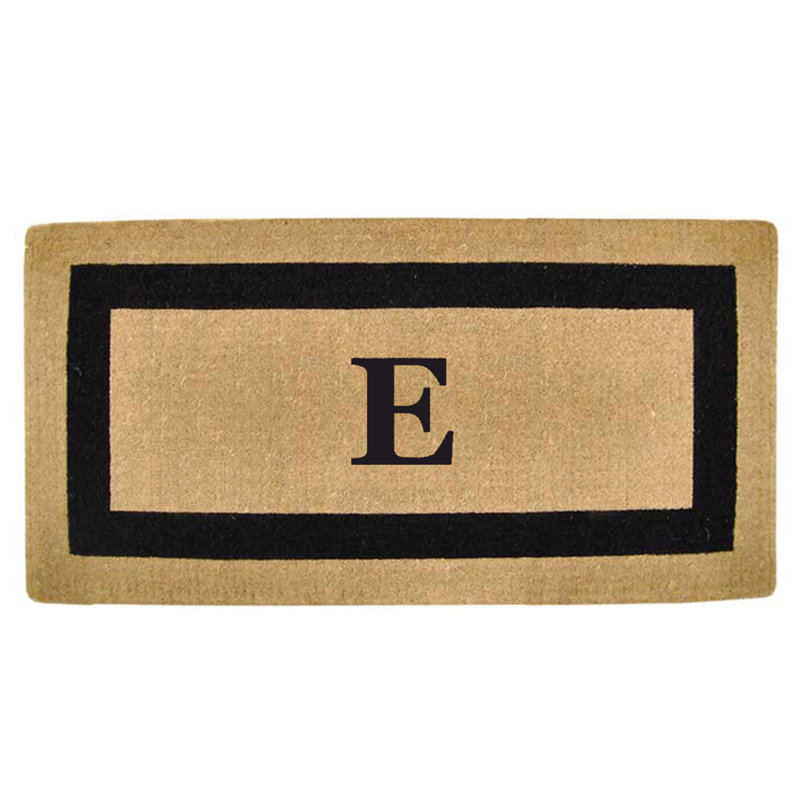 Tapis de porte antidérapant pour l'extérieur, L 24 po x L 57 po, Noir, E