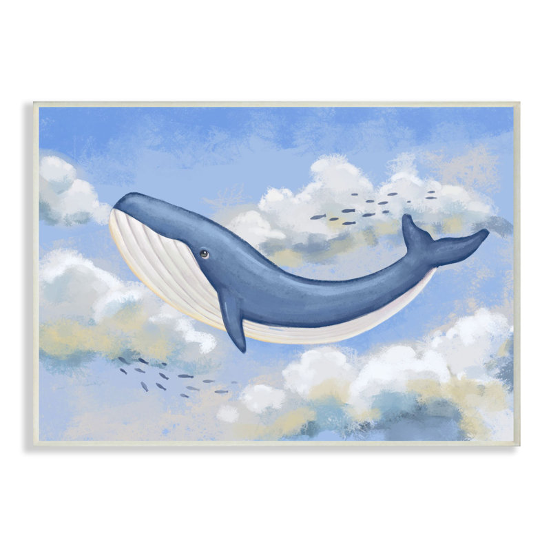 Baleine Ringold, Plaque de bois, H 10 po x l 15 po x P 0,5 po