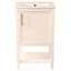 Meuble-lavabo de 20 po avec lavabo, armoire de salle de bain avec porte à fermeture douce, support de rangement et tablette ouverte-111123788