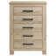 Commode à 5 tiroirs pour chambre à coucher