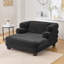 Chaise longue surdimensionnée, chaise longue moderne avec assise profonde et accoudoirs superposés-1289593918
