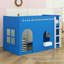 Playful Loft Bed with LED Light Strings-1650909940-1650909939