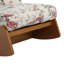Chaise berçante rembourrée en bois massif-345269529