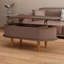 Table basse cannelée à plateau relevable avec compartiment caché, table centrale en bois pour la maison et le bureau modernes-729743353