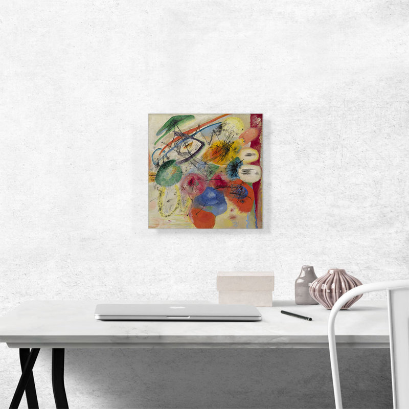 «Black Lines 1913» par Wassily Kandinsky - impression sur toile tendue, H 12 po x l 12 po x P 0,75 po