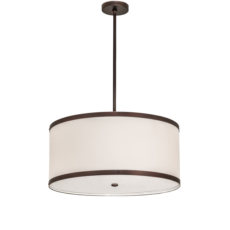Luminaire suspendu tambour 4 lumières Cilindro
