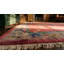 Chinese Art Deco Room Size Rectangle Antique 1920s Wool Knotted Coral Rug
