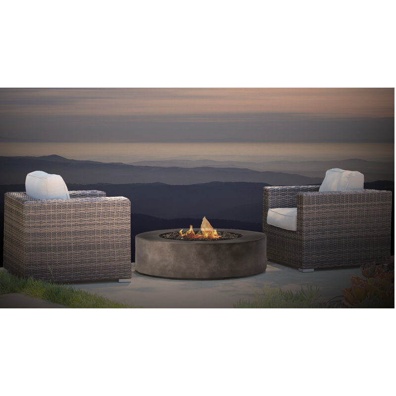 Spandan Fully Assembled 2 - Person Seating Group with Cushions, Charcoal, 36" L x 36" W x 12" H