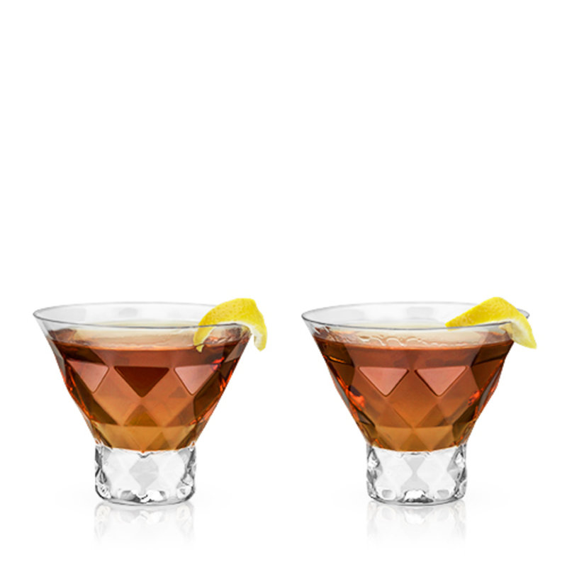 Raye Gem 8 oz. Verre cristal martini