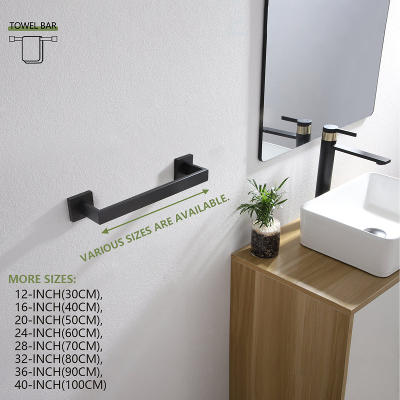 White Double Towel Bar Rail, Wall Mounted Round Towel Rod - 30cm/40cm/50cm/ 60cm/70cm/80cm 304 Stainless Steel Towel Rack For Bathroom Hardware And Kitchen (Size : 80cm - View #12