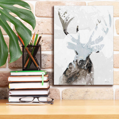 August Grove® 'Elk Impression 2' By Stellar Design Studio, Giclee Canvas Wall Art -  Millwood Pines, 80FCD277F75142D188E1F49036D43121