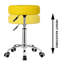 Tabouret pivotant rond à hauteur réglable avec roulettes pour le travail de bureau-601599881