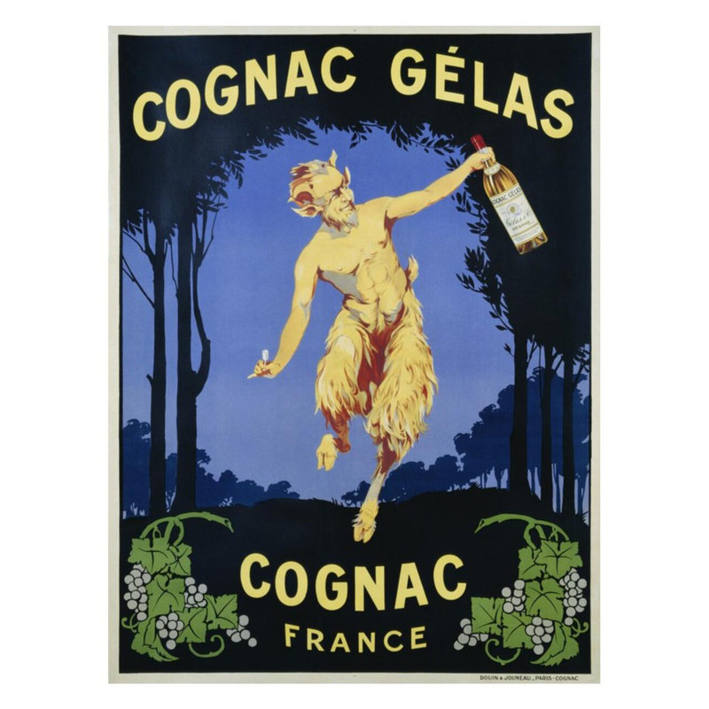 Cognac Gelas, affiche par Inconnu - Estampe numérique, H 28 po x l 22 po