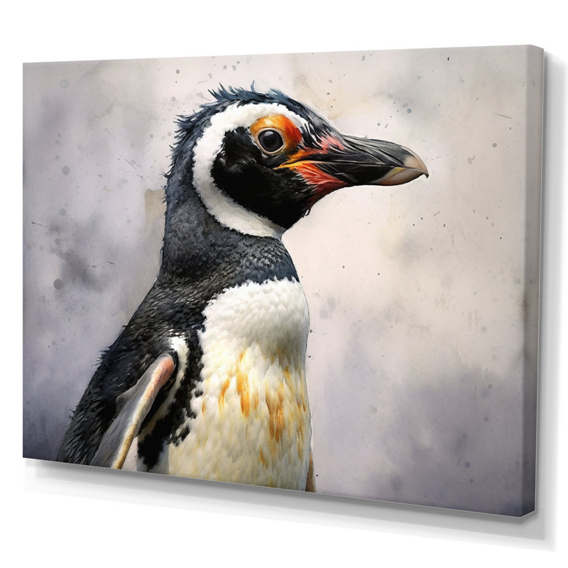 «Graceful Penguins I», reproduction sur toile, 30" H x 40" W, Toile tendue