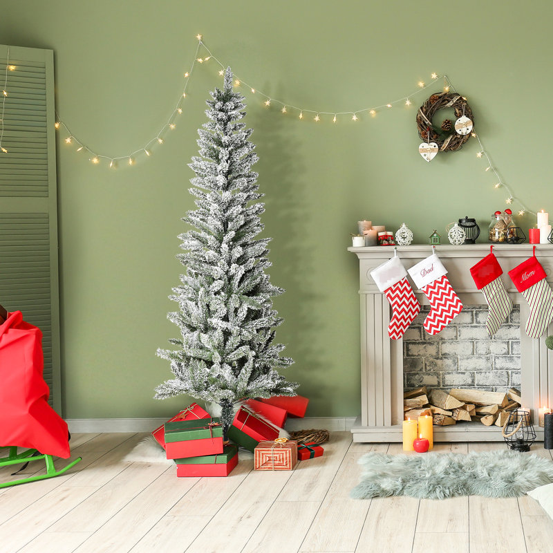 Christmas Tree 6ft With Slim Pine And 394 Branch Tips Artificial