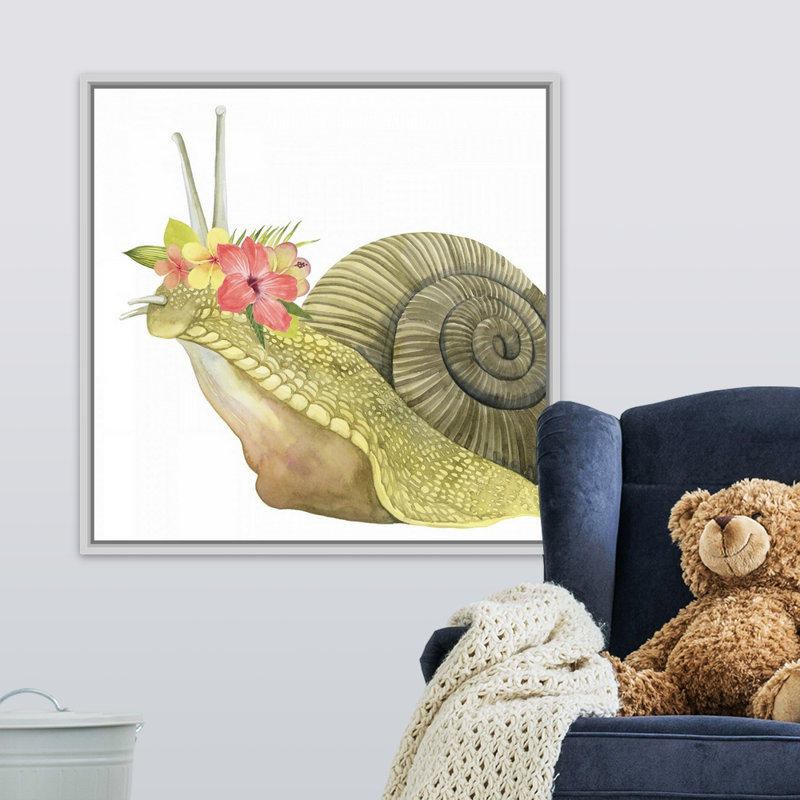 Art sur toile tropical halo i Shuttleworth, H 30 po x l 30 po x P 1,75 po, Cadre flottant blanc