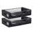 Set Of 2 Under-Bed Rolling Storage Container With Transparent Cover, Versatile Space-Saving Design, And Smooth-Glide Multi-Directional Wheels