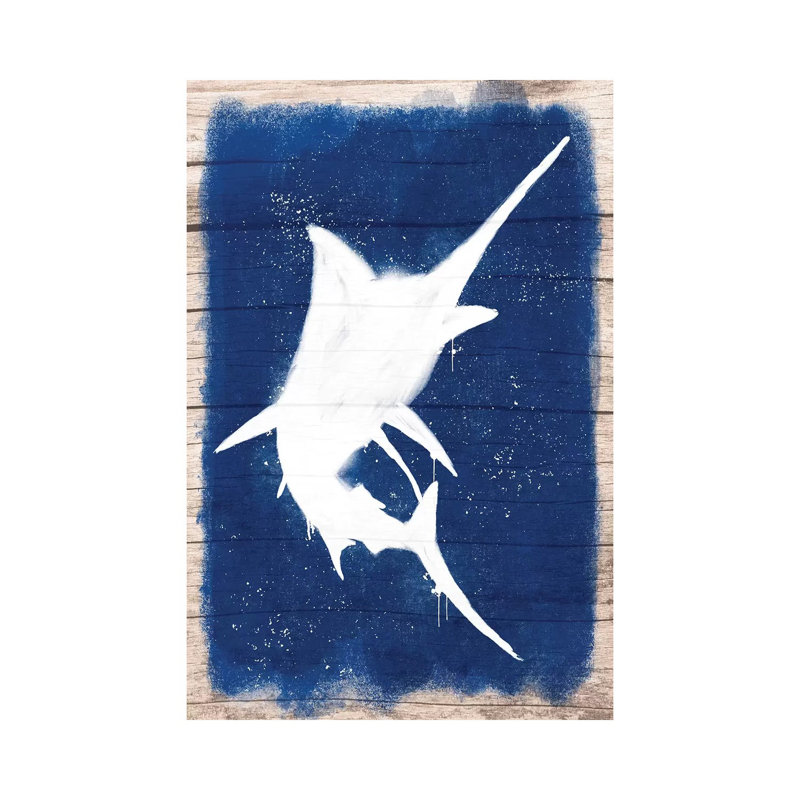 Swordfish Blast I 1 Piece Wrapped Canvas Painting, 30.48 cm H x 45.72 cm W