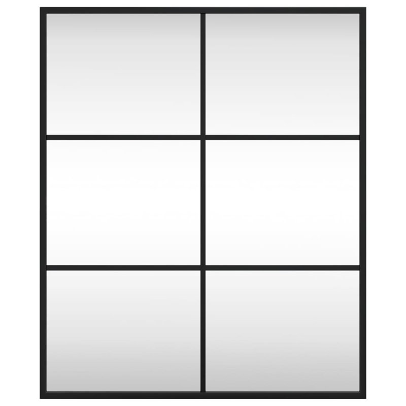 Mikayia Rectangular Metal Wall Mirror, 60cm H x 50cm W