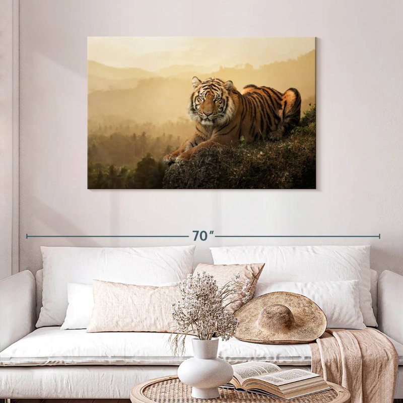 Fierce Sumatran Tiger, 30" H x 45" W