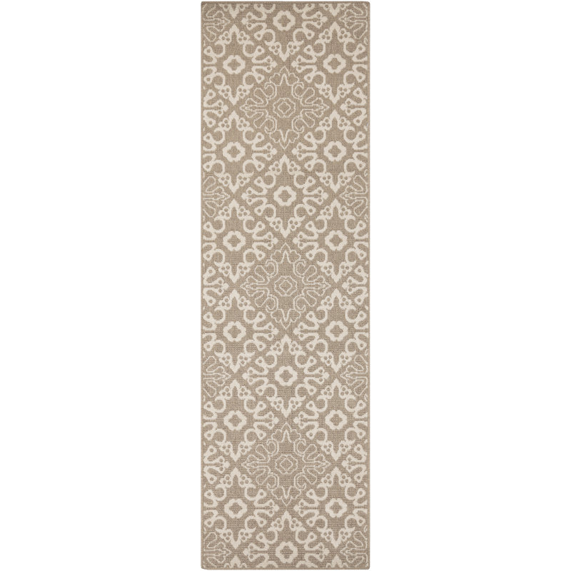 Amato Geometric Indoor / Outdoor Rug, Round 5'3"