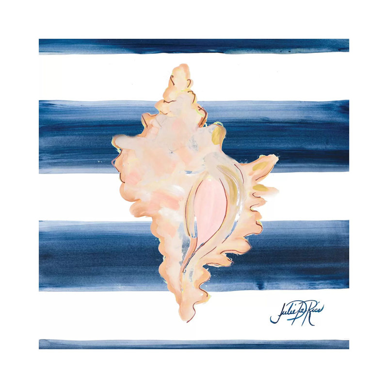 Nautical Shell II by Julie Derice - Gallery-Wrapped Canvas Giclée on Canvas, Canvas, 30.48 cm H x 30.48 cm W