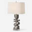 Lampe de table en nickel Sanaiah