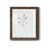 Papier, cadre noyer