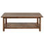 Table basse en bois brun vieilli avec tablette Castleton (table incluse seulement)-2076986241